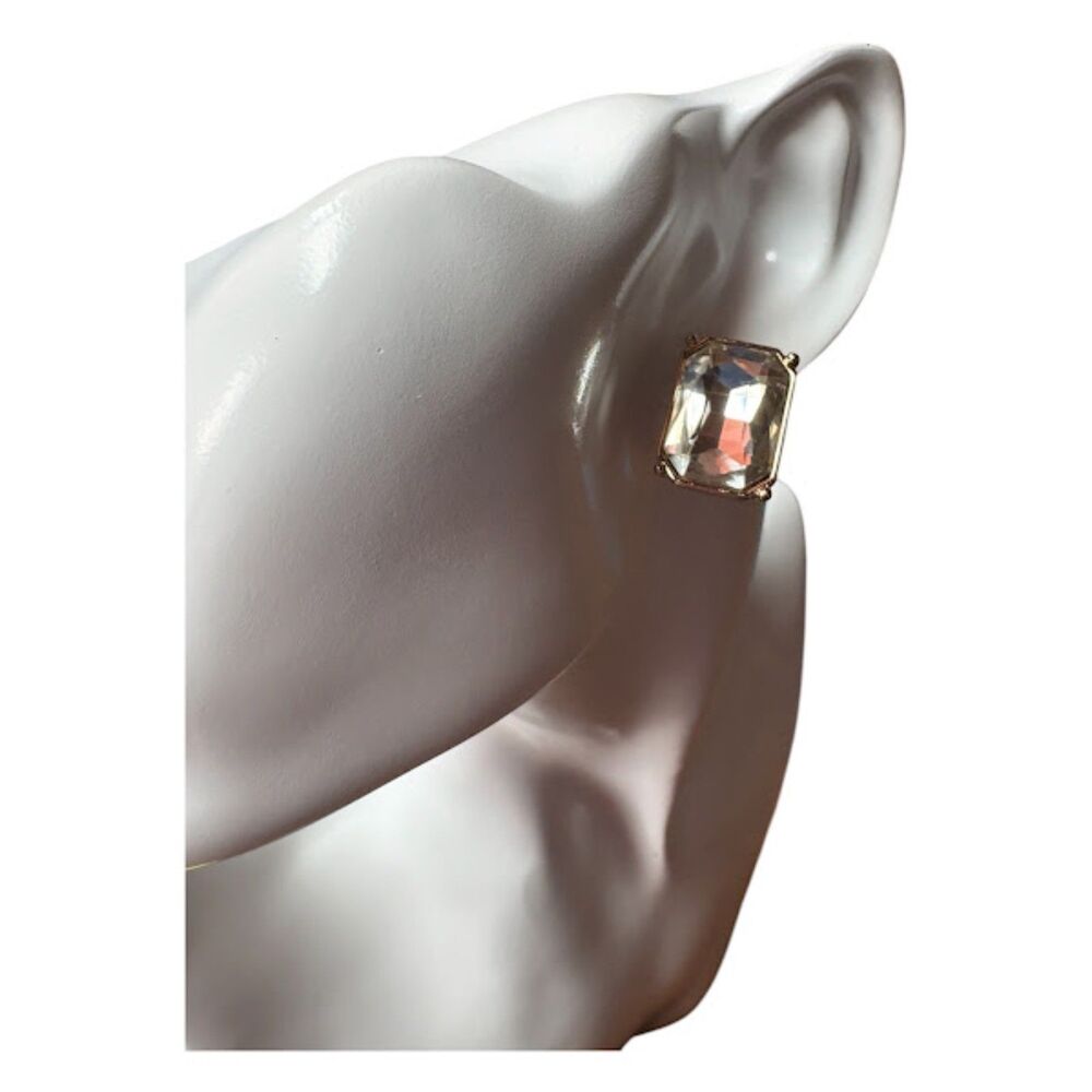 Express Gold-Tone Crystal Stud Earrings – NWT
